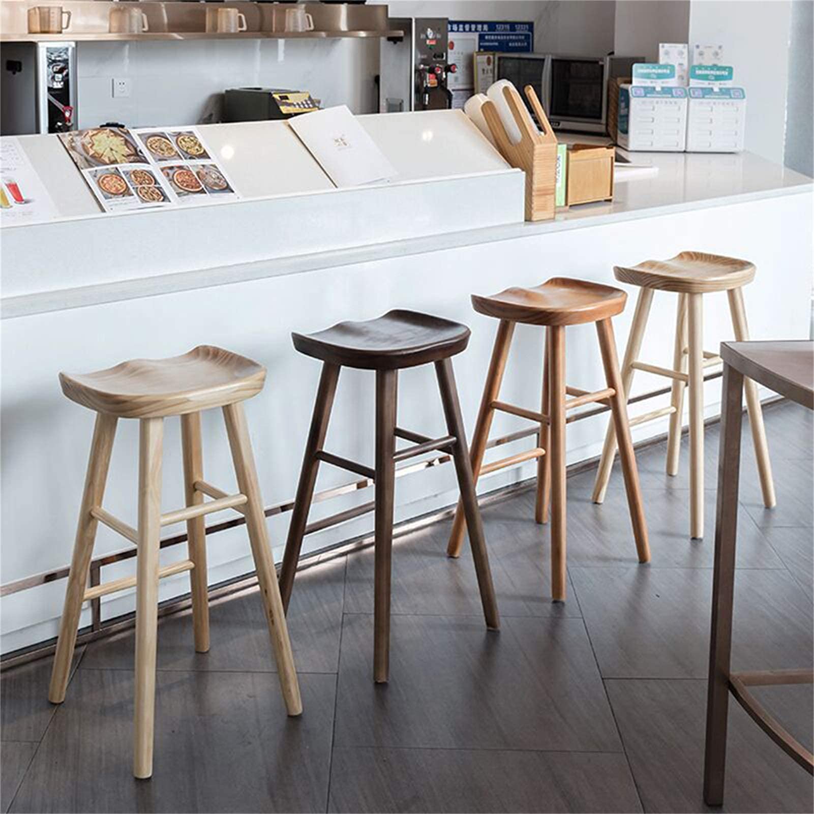 木製バースツール Amazon｜工業用木製バースツール 65cm ホームパブチェア ヴィンテージ